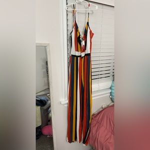 striped jumpsuit